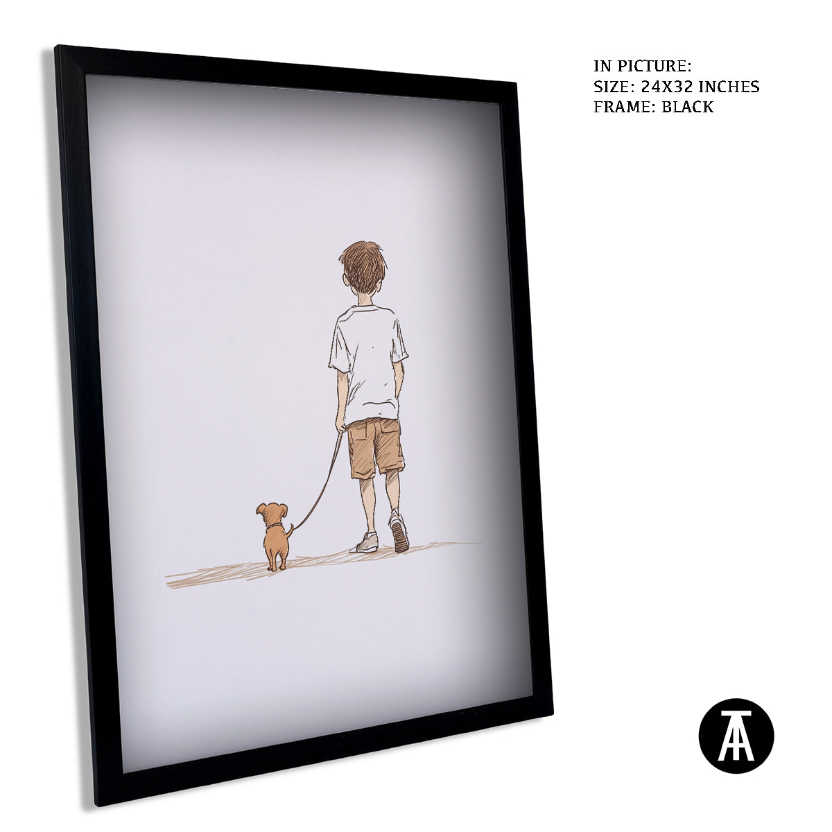 Artwork in Metal Earling Silver Frame