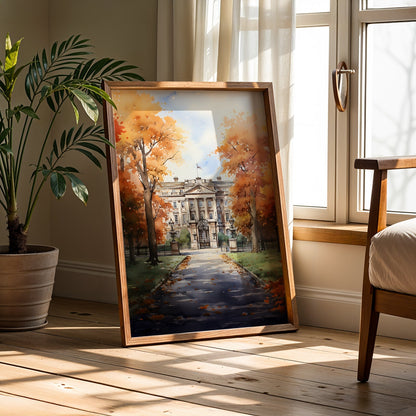 Vintage London Painting in a Lifestyle Setting
