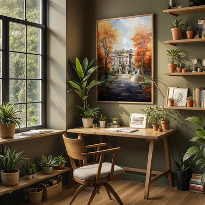 Vintage London Artwork in a Lifestyle Setting