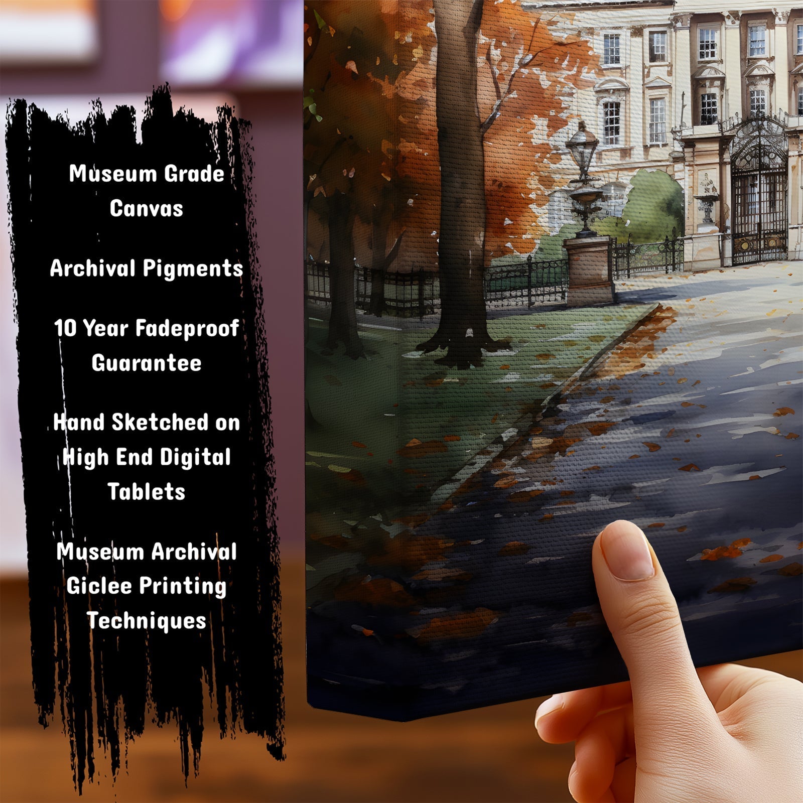 Information about Vintage London Canvas Art Print
