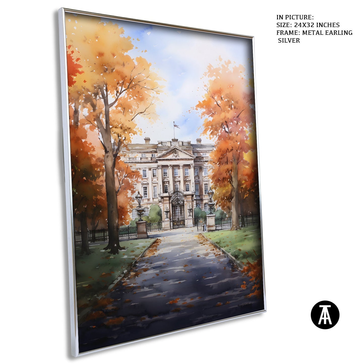 Artwork in Metal Earling Silver Frame
