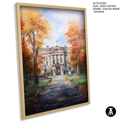 Artwork in Natural Wood Frame