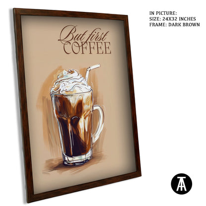 Artwork in Metal Champagne Gold Frame