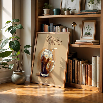 Cafe Art Painting in a Lifestyle Setting