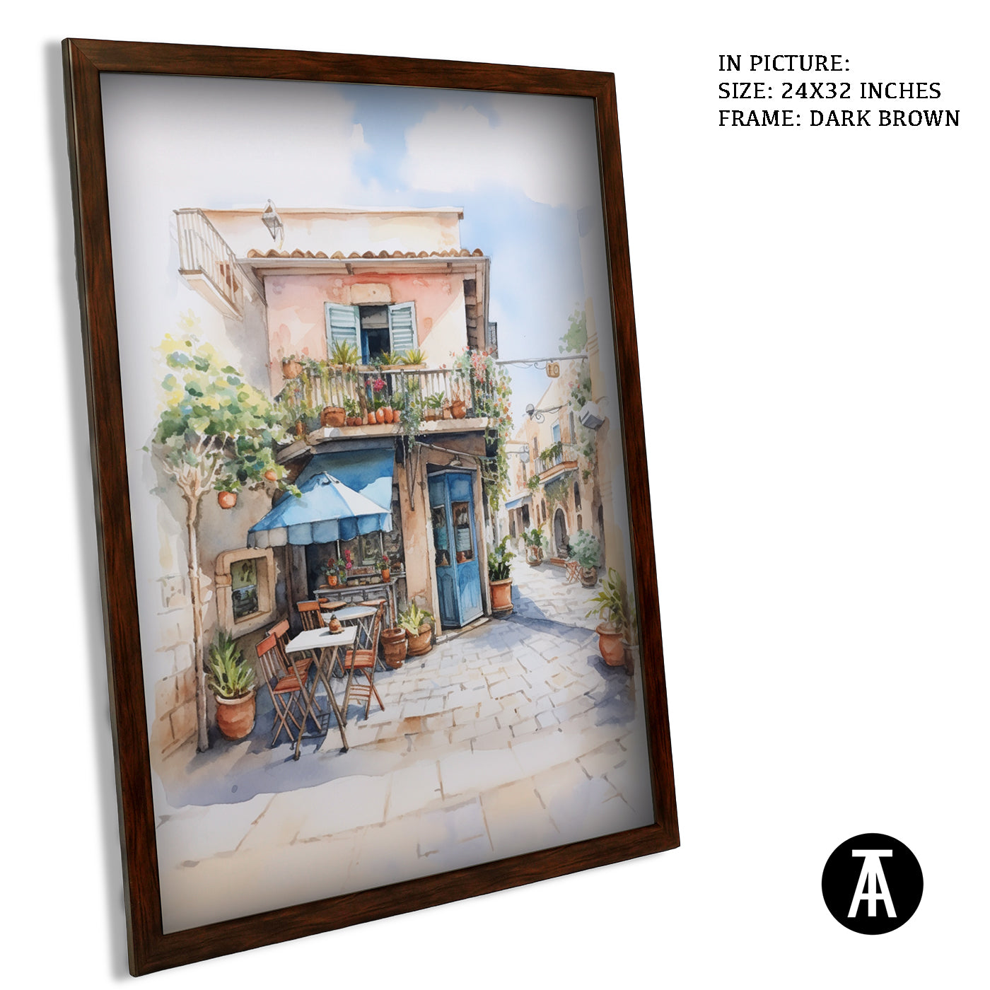 Artwork in Metal Champagne Gold Frame