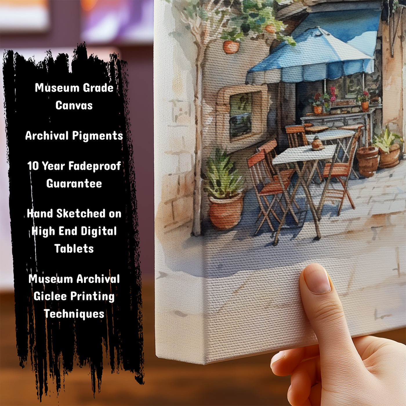 Information about Vintage Cafe Art Print