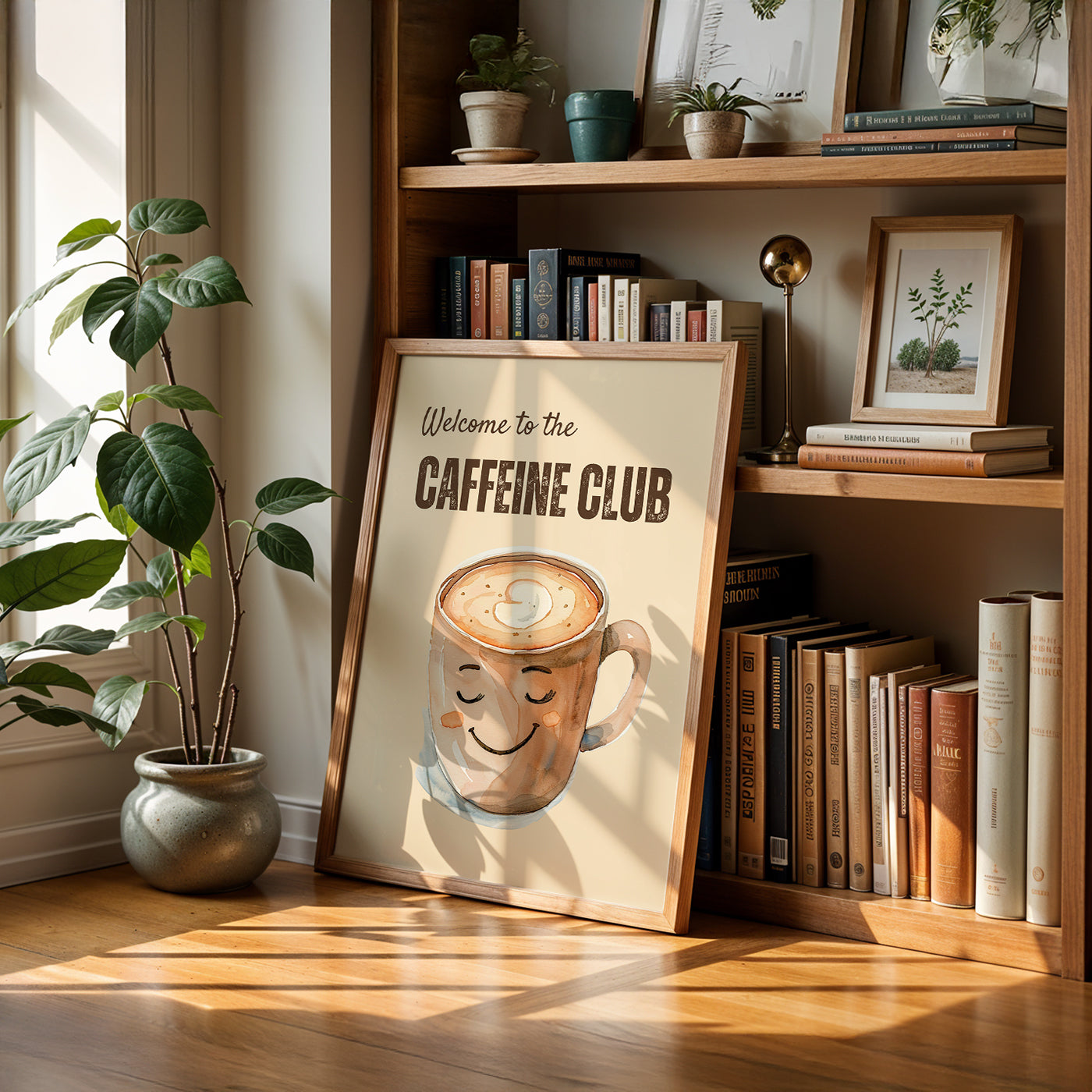 Cafe Art Painting in a Lifestyle Setting