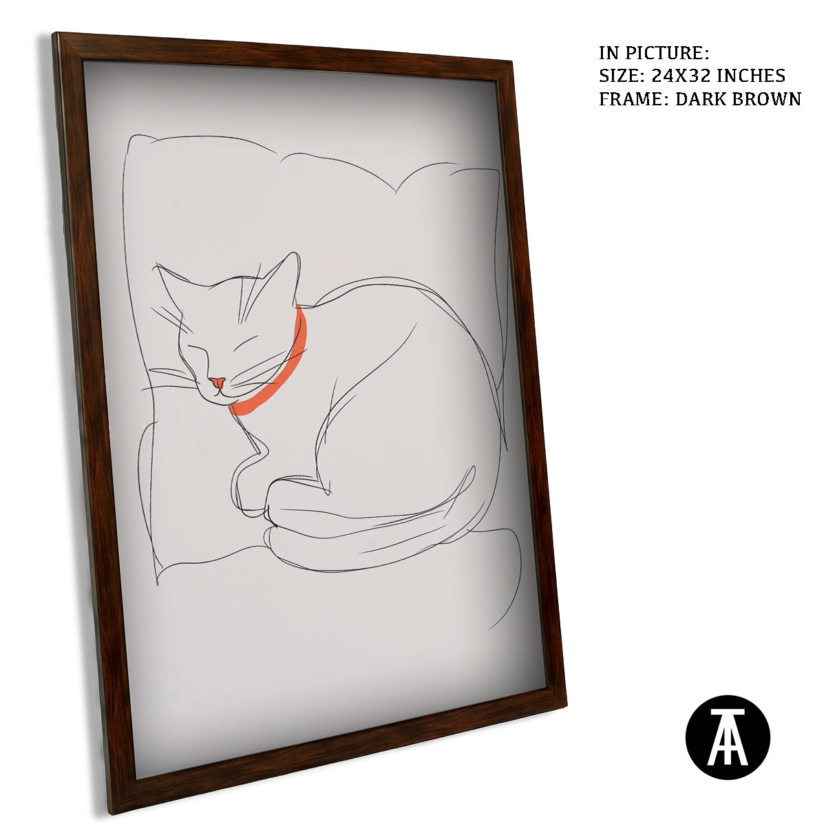 Artwork in Metal Champagne Gold Frame