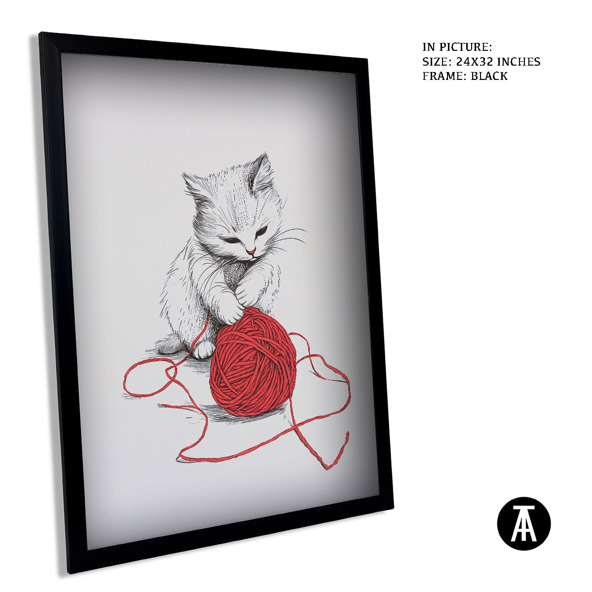Artwork in Metal Earling Silver Frame