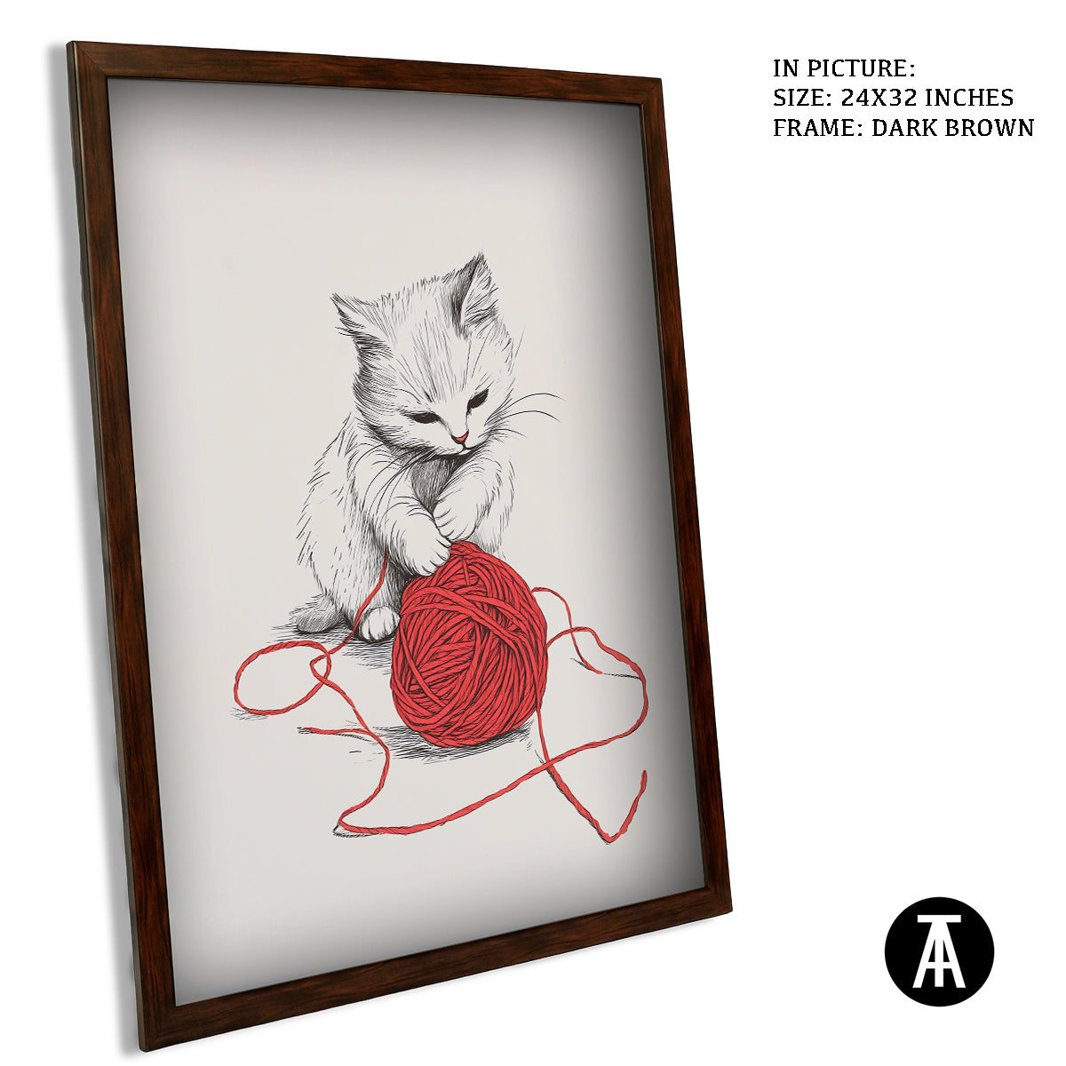 Artwork in Metal Champagne Gold Frame
