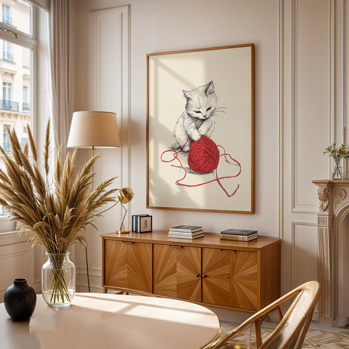 Minimalist Painting in a Lifestyle Setting