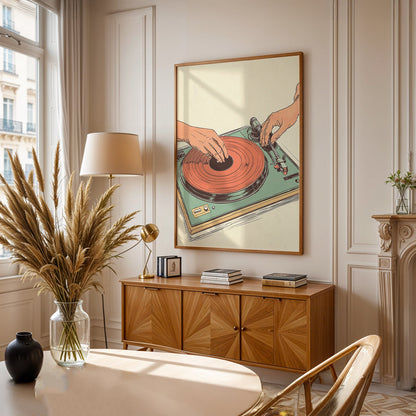 Minimalist Painting in a Lifestyle Setting
