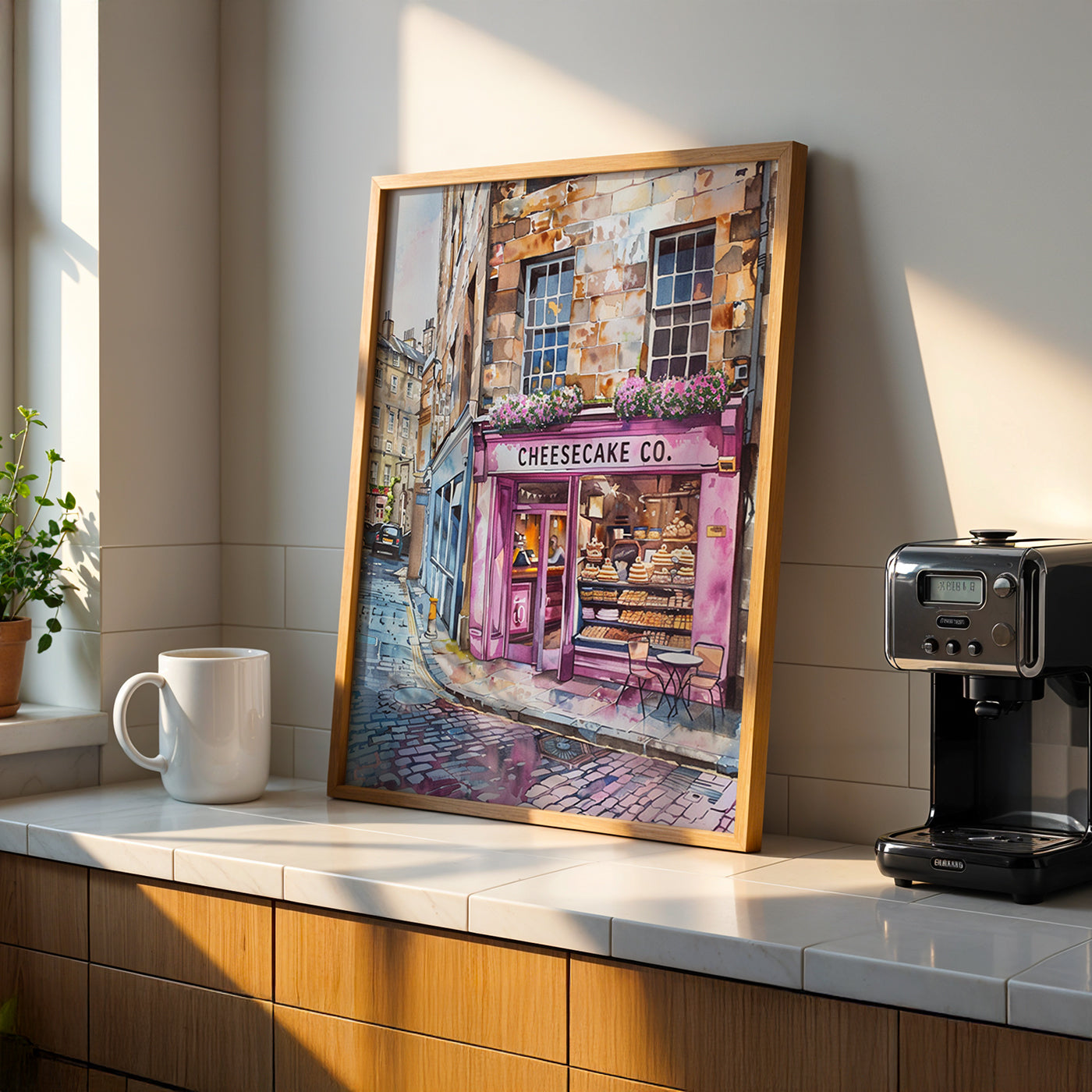 Cafe Artwork in a Lifestyle Setting