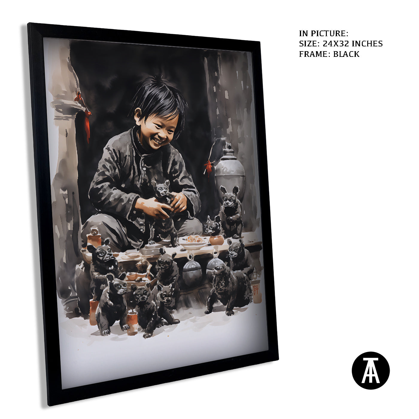 Artwork in Metal Earling Silver Frame