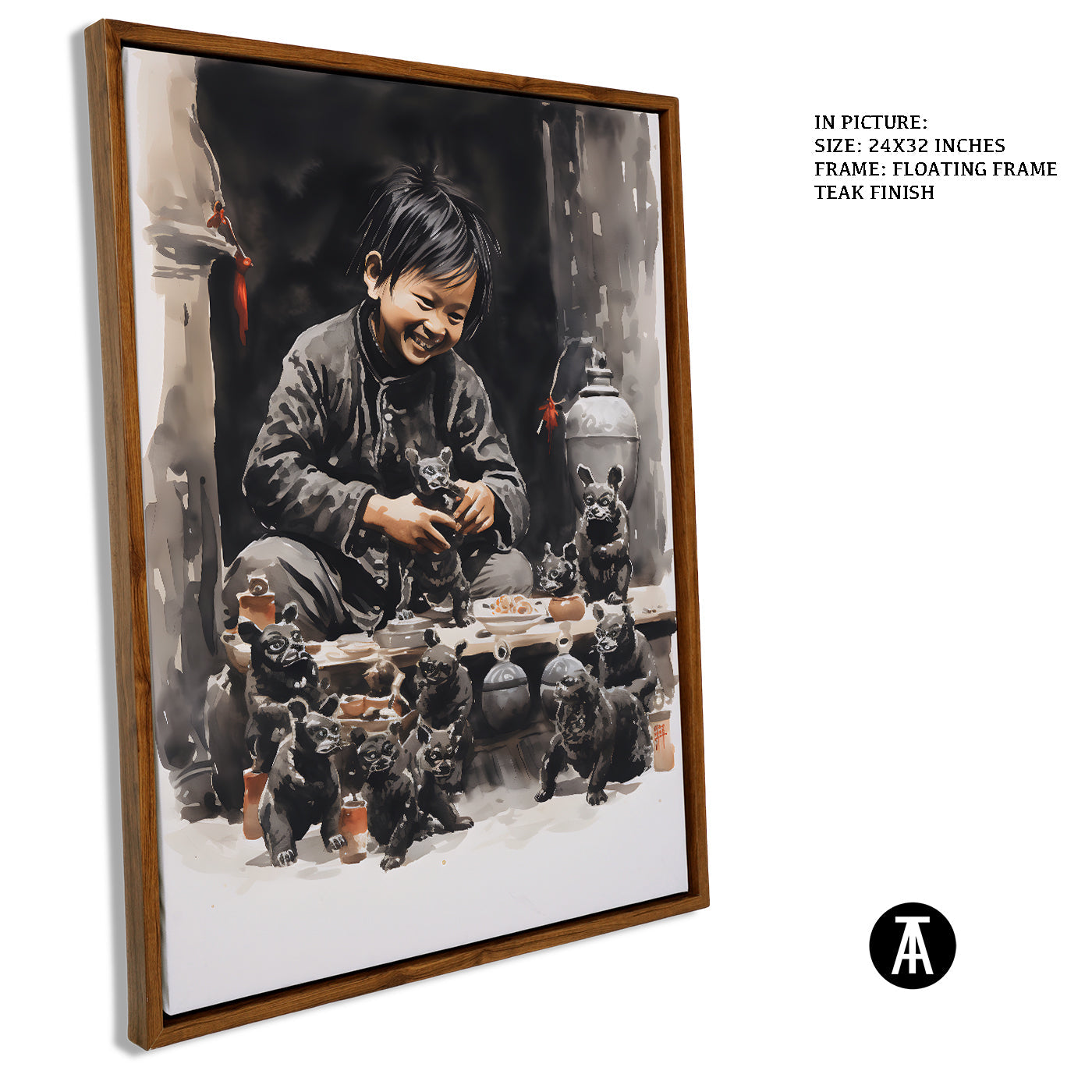 Artwork in Floating Frame