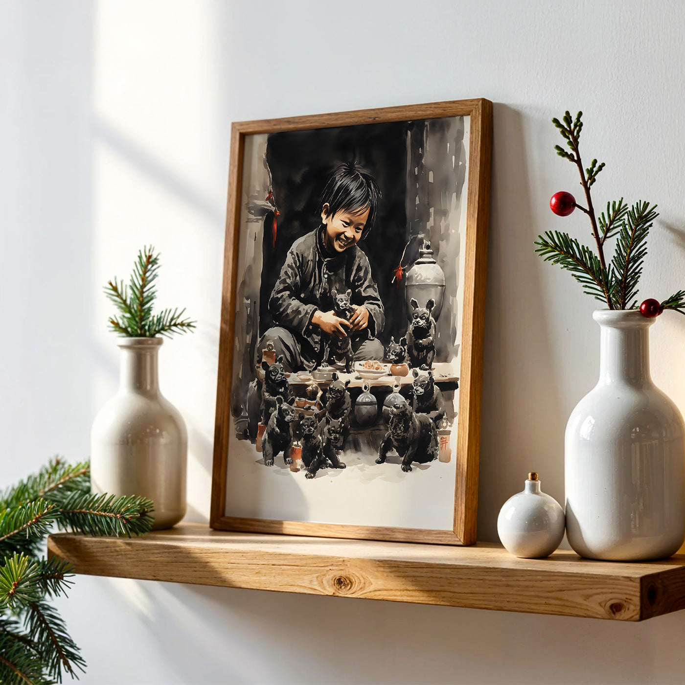 Veitnamese Painting in a Lifestyle Setting