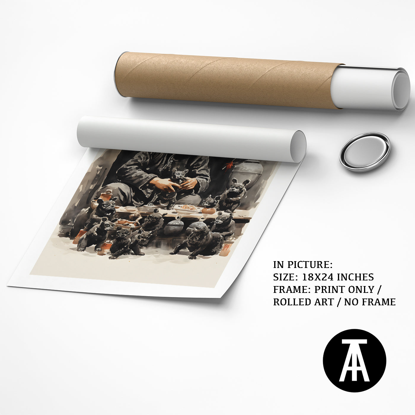 Artwork as Print Only or Rolled Art