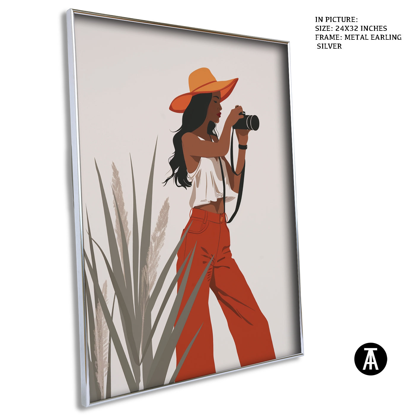 Artwork in Metal Earling Silver Frame