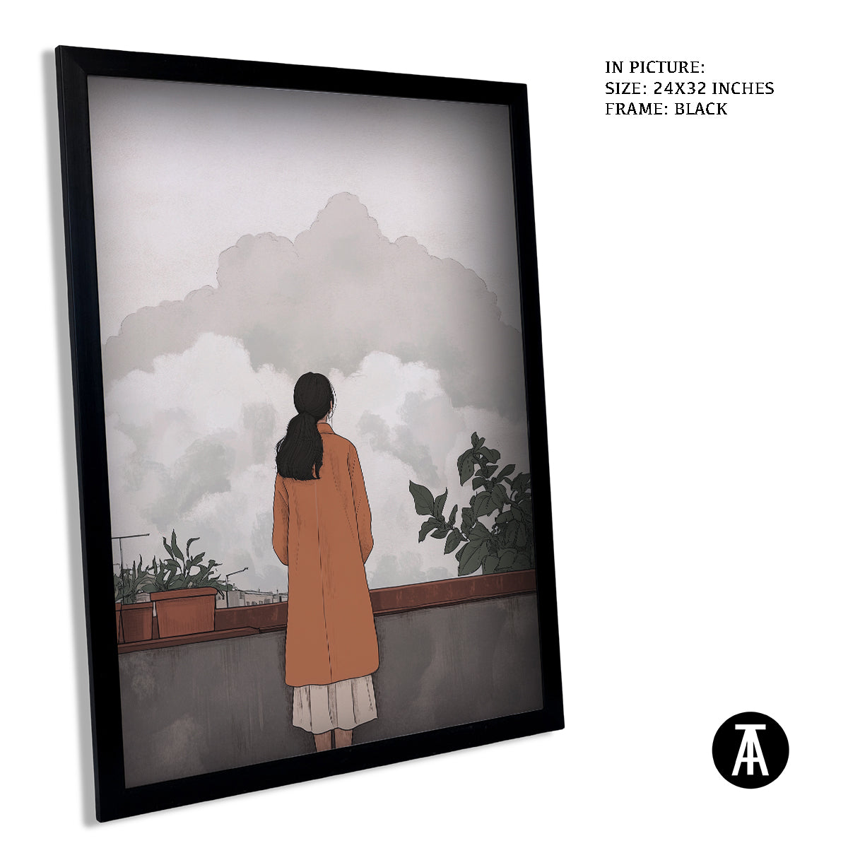 Artwork in Metal Earling Silver Frame