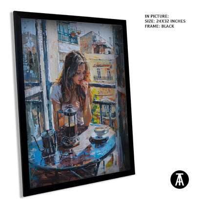 Artwork in Metal Earling Silver Frame