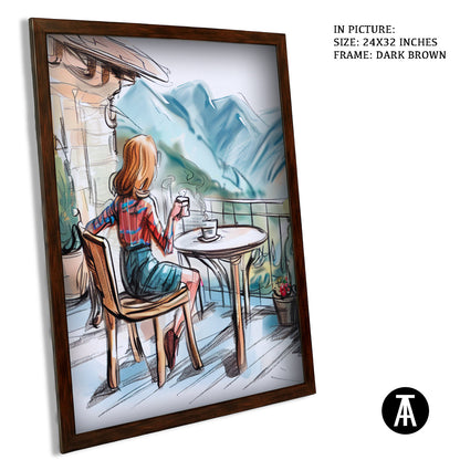 Artwork in Metal Champagne Gold Frame