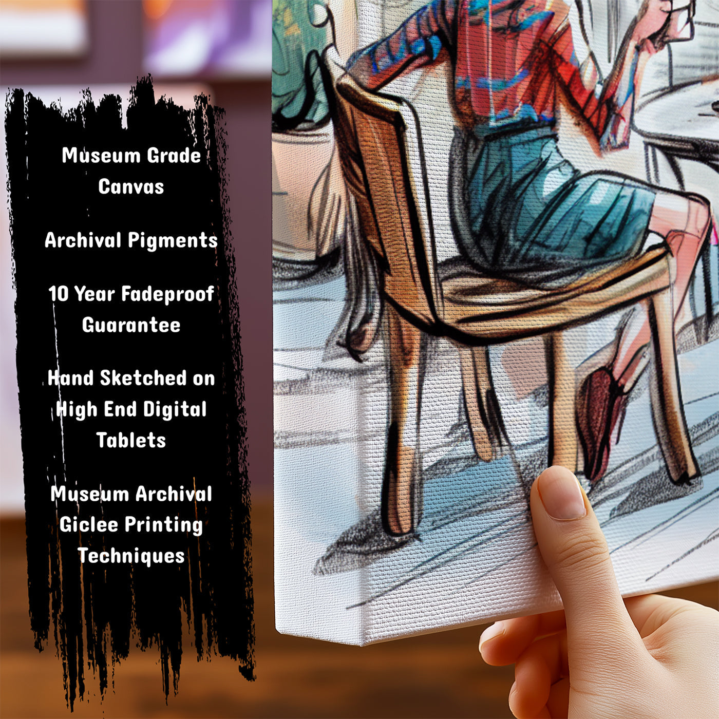 Information about Vintage Cafe Art Print