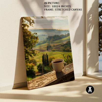 Artwork in Natural Wood Frame
