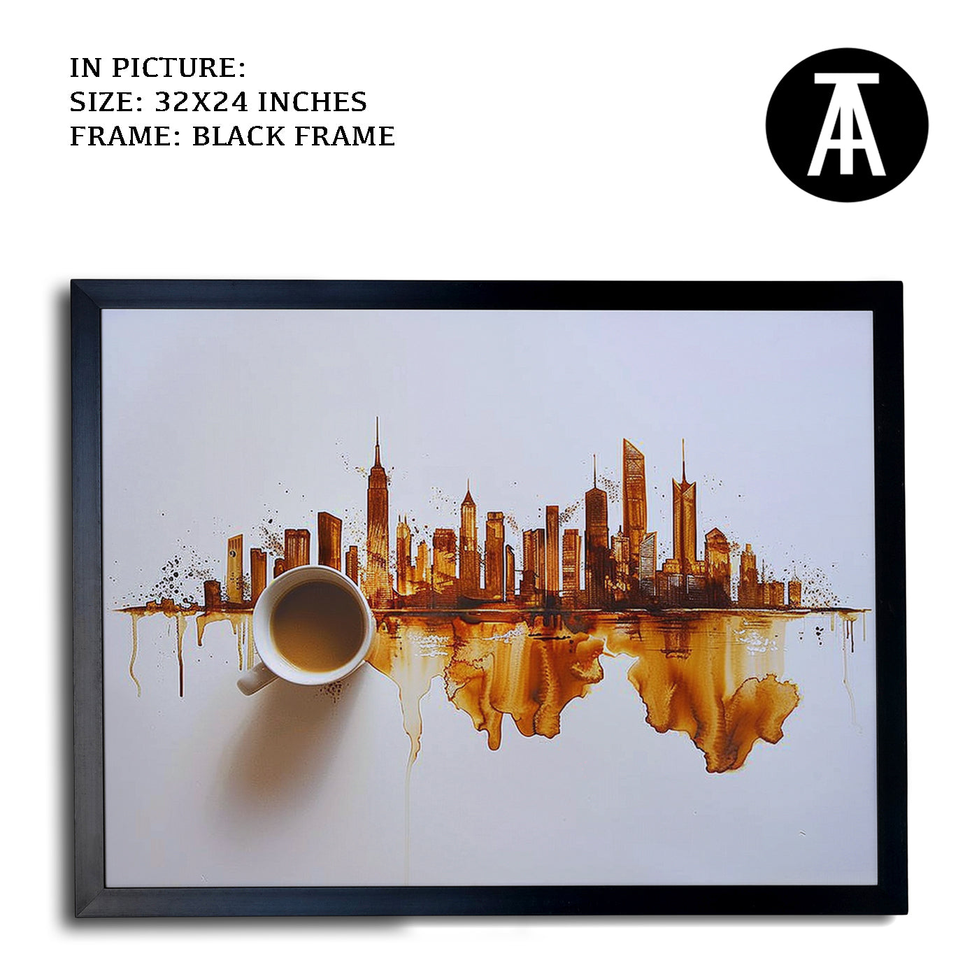 Artwork in Metal Earling Silver Frame