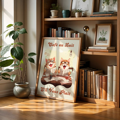 Cafe Art Painting in a Lifestyle Setting