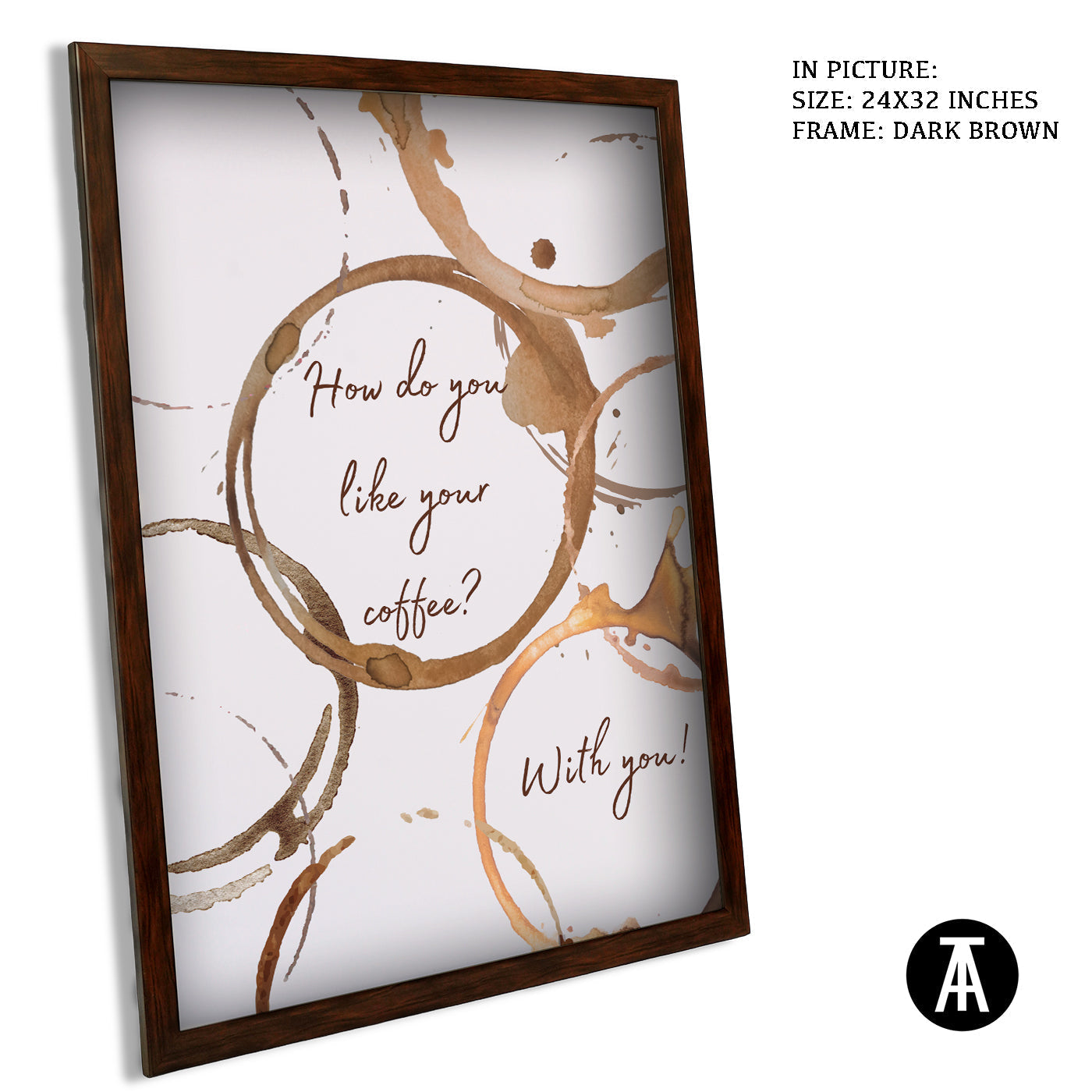 Artwork in Metal Champagne Gold Frame