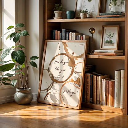 Cafe Art Painting in a Lifestyle Setting