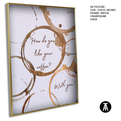 Artwork in Light Brown Frame