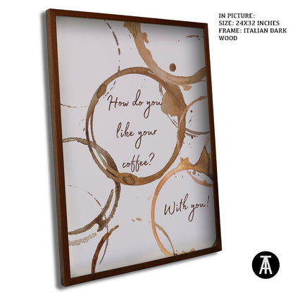 Artwork in Dark Wood Frame