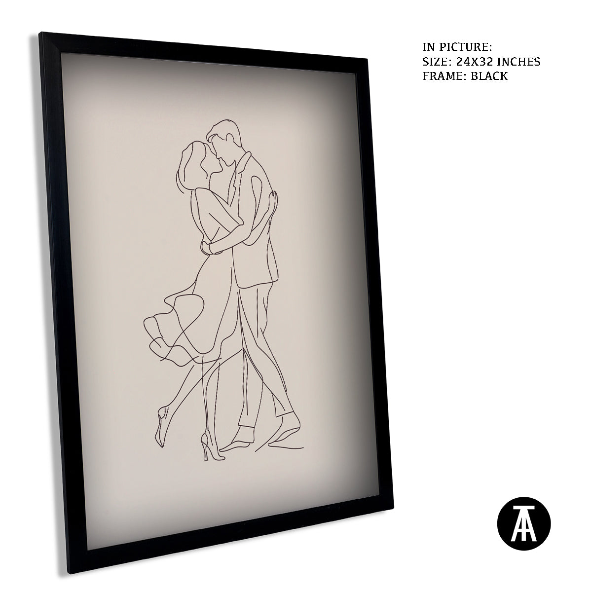 Artwork in Metal Earling Silver Frame