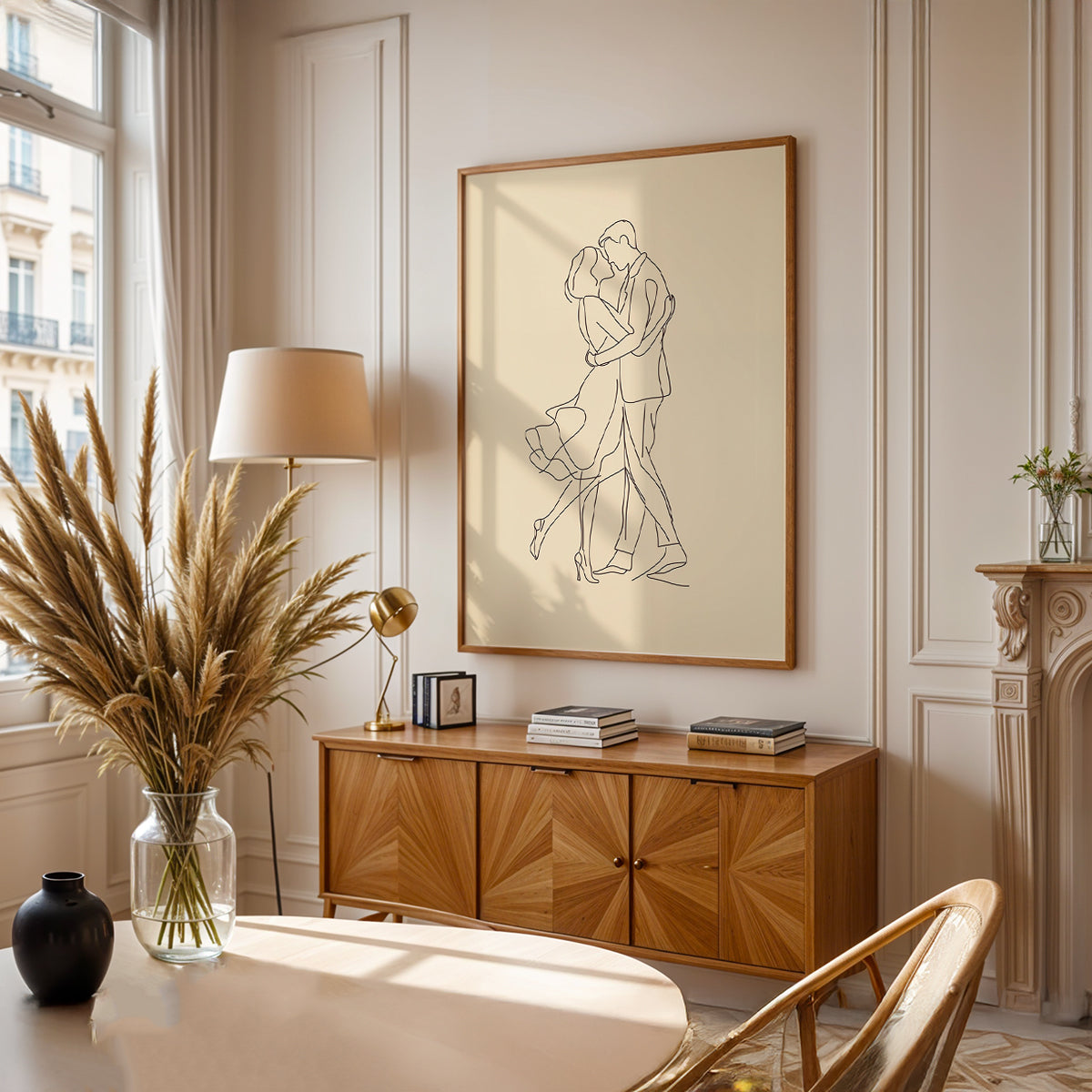 Minimalist Painting in a Lifestyle Setting