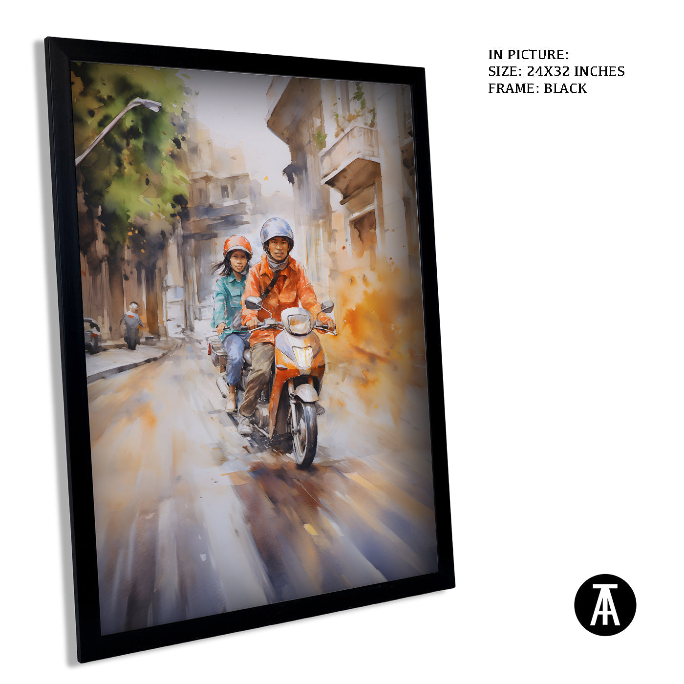 Artwork in Metal Earling Silver Frame