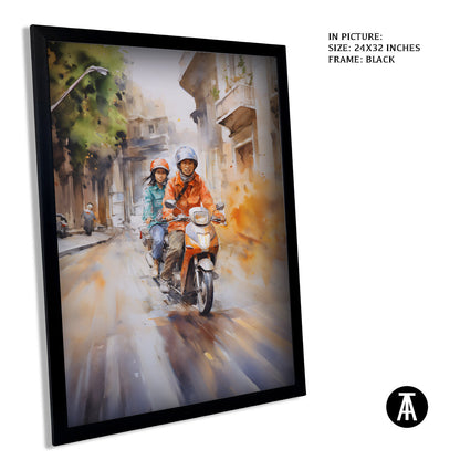 Artwork in Metal Earling Silver Frame
