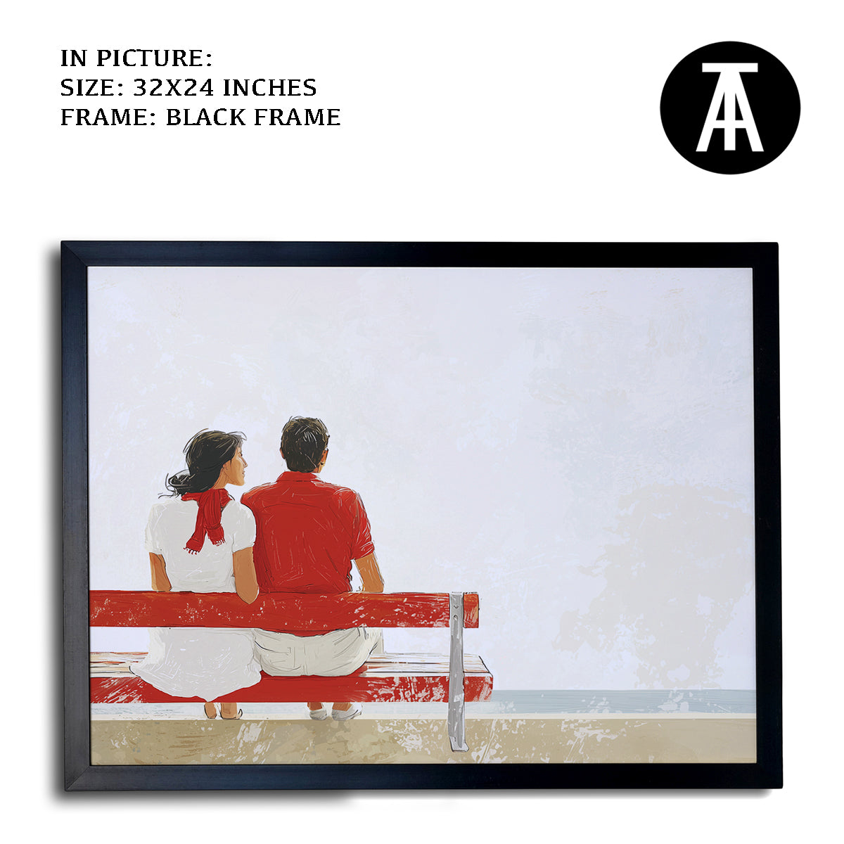 Artwork in Metal Earling Silver Frame