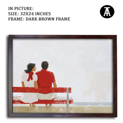 Artwork in Metal Champagne Gold Frame