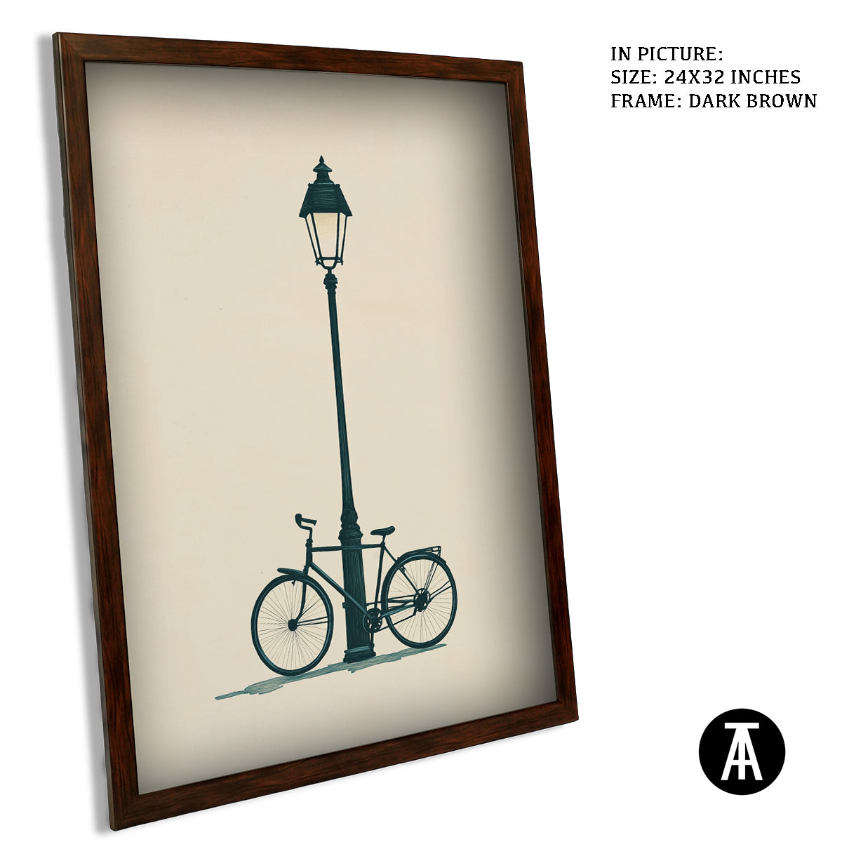 Artwork in Metal Champagne Gold Frame