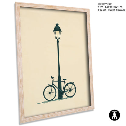 Artwork in Dark Brown Frame