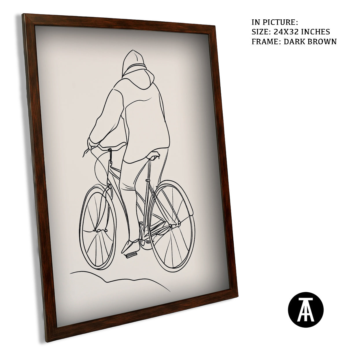 Artwork in Metal Champagne Gold Frame