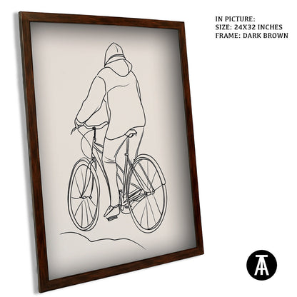 Artwork in Metal Champagne Gold Frame