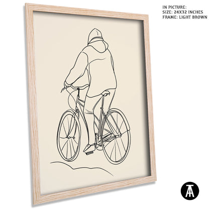Artwork in Dark Brown Frame
