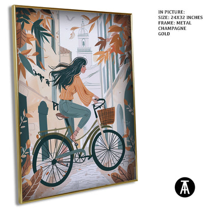 Artwork in Metal Champagne Gold Frame