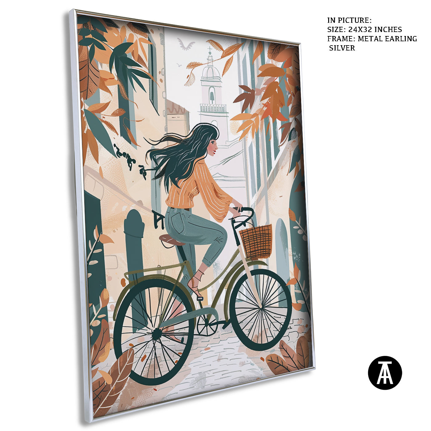 Artwork in Metal Earling Silver Frame