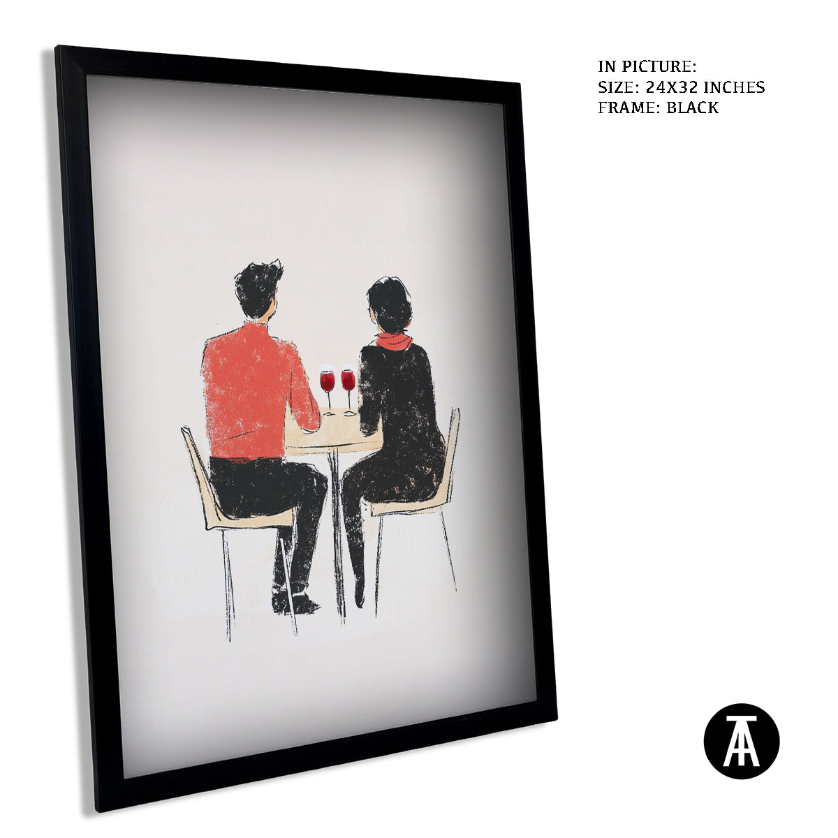 Artwork in Metal Earling Silver Frame