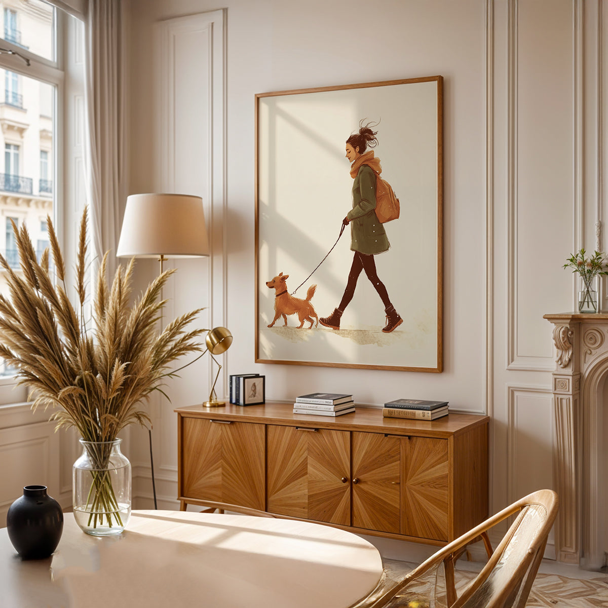 Minimalist Painting in a Lifestyle Setting