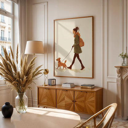 Minimalist Painting in a Lifestyle Setting