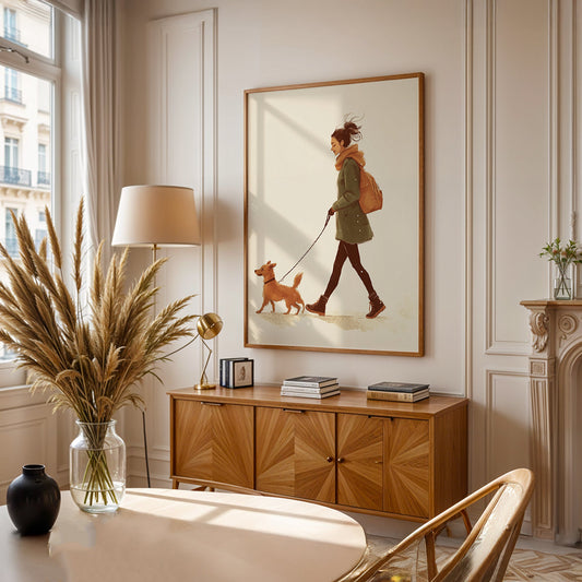 Minimalist Painting in a Lifestyle Setting